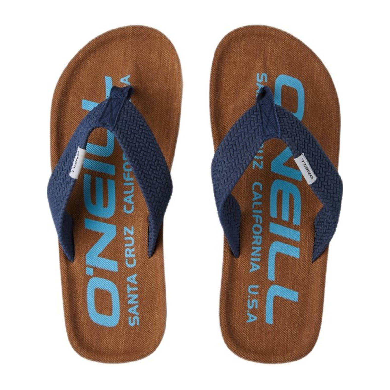O'Neill Chad Logo Sandals teenslippers bruin/blauw online kopen
