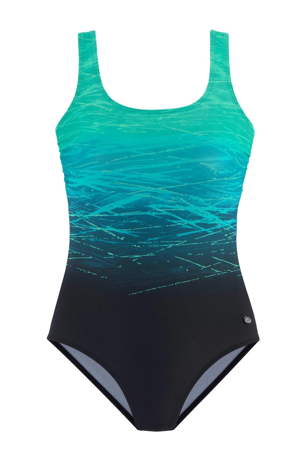 Lascana corrigerend badpak turquoise/zwart