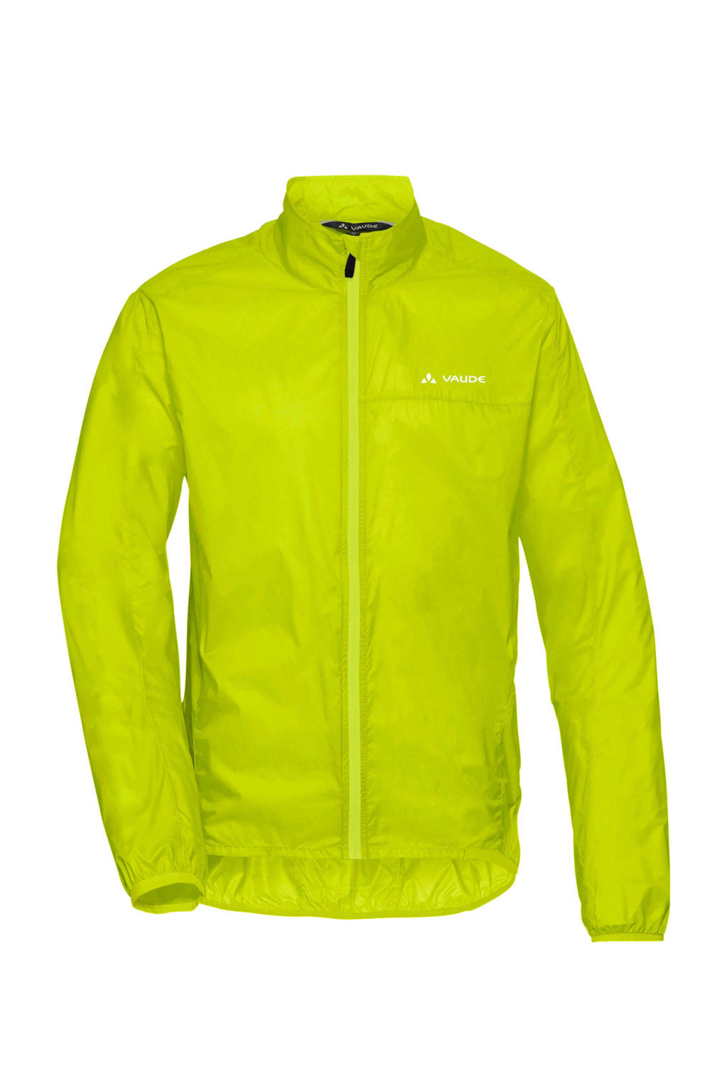 Limegroene heren VAUDE jas Air van polyamide met lange mouwen
