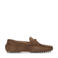 Manfield suède mocassins bruin