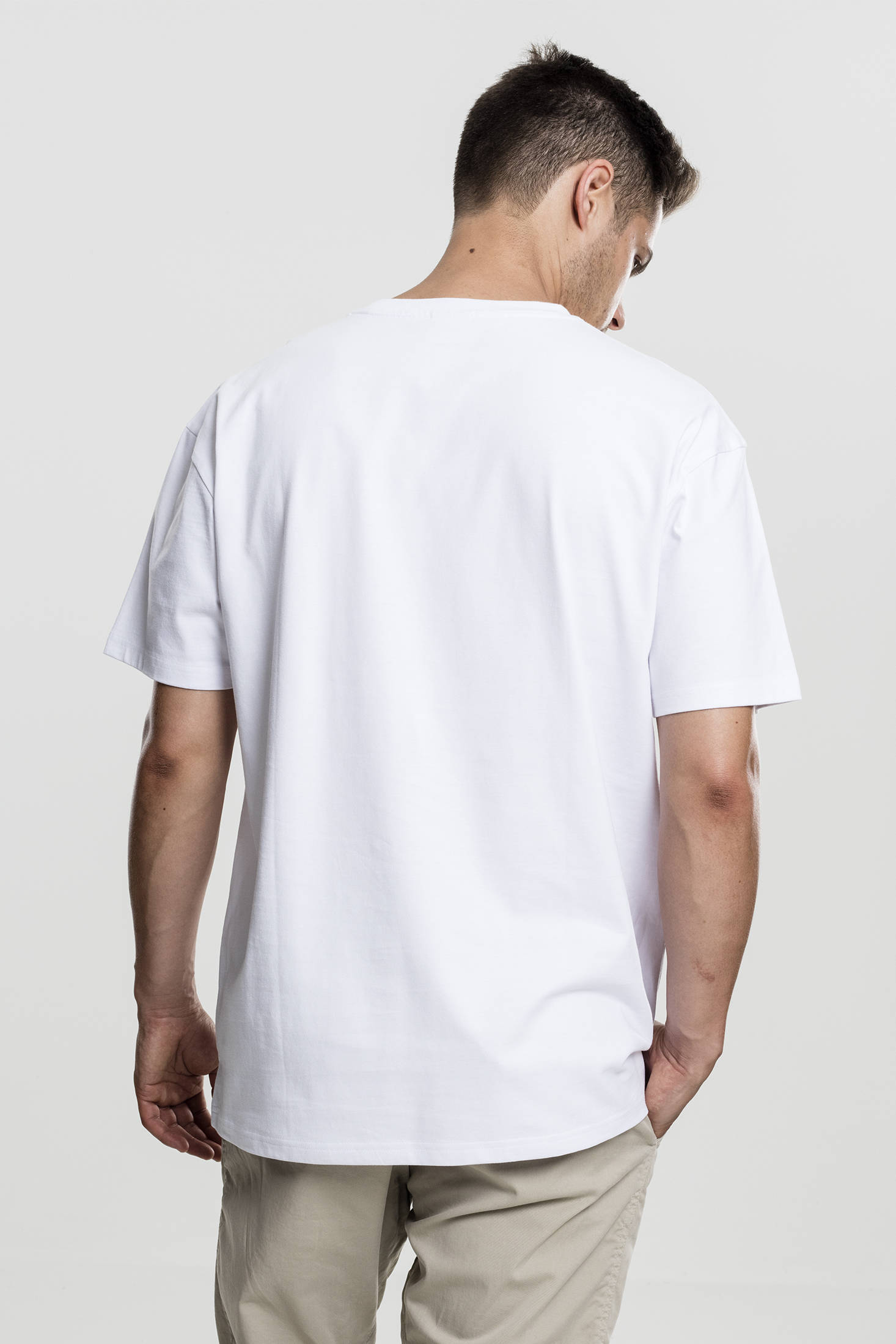 Oversized wit shirt discount heren