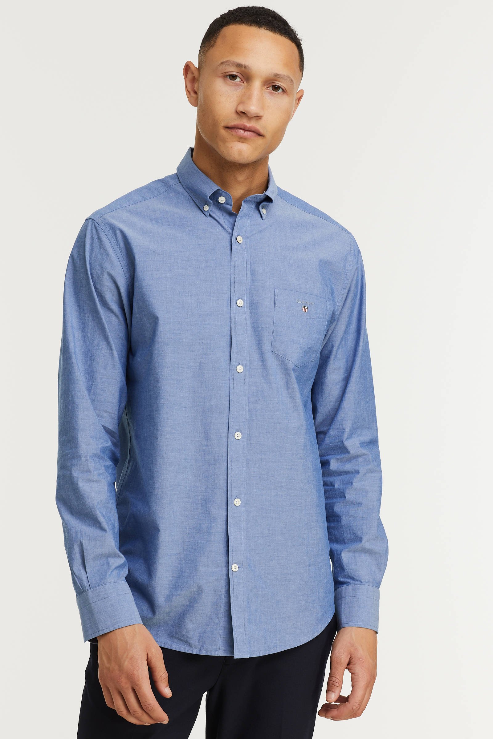GANT regular fit overhemd college blue