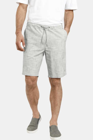 loose fit chino short NORIN Plus Size grijs