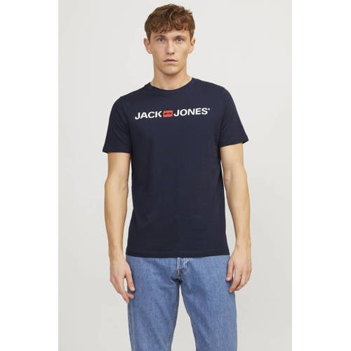 JACK & JONES ESSENTIALS slim T-shirt wit - (set van 3) afbeelding