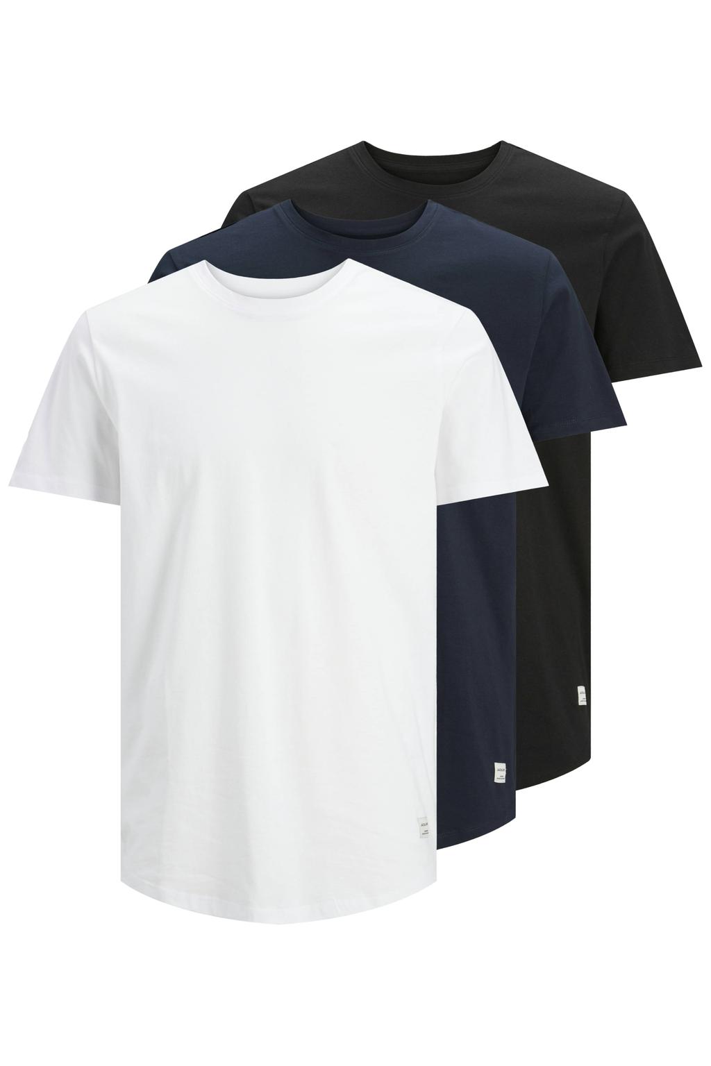 JACK & JONES ESSENTIALS basic T-shirt JJENOA - (set van 3)