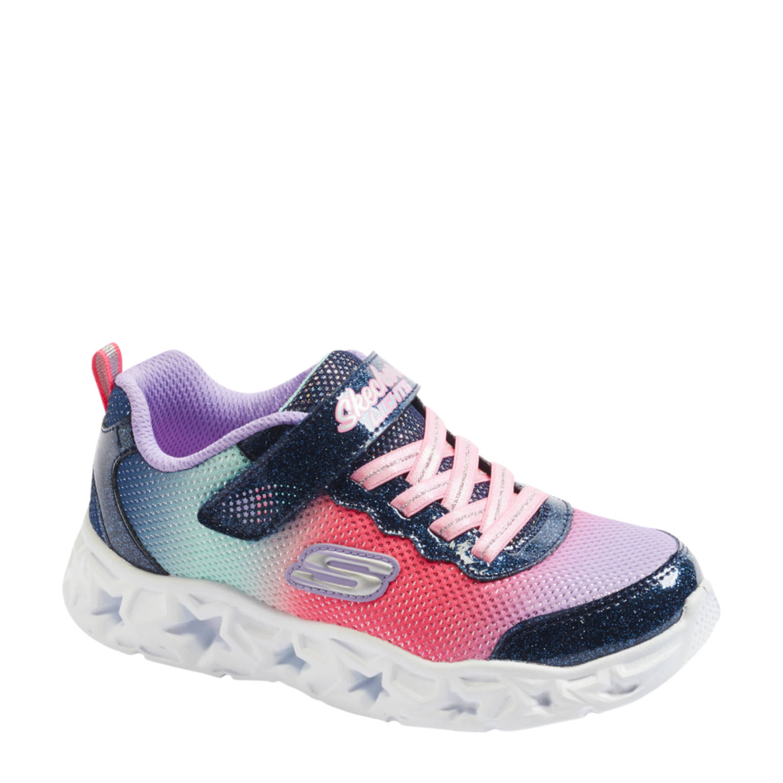 Skechers sneakers met lichtjes roze/multi | wehkamp