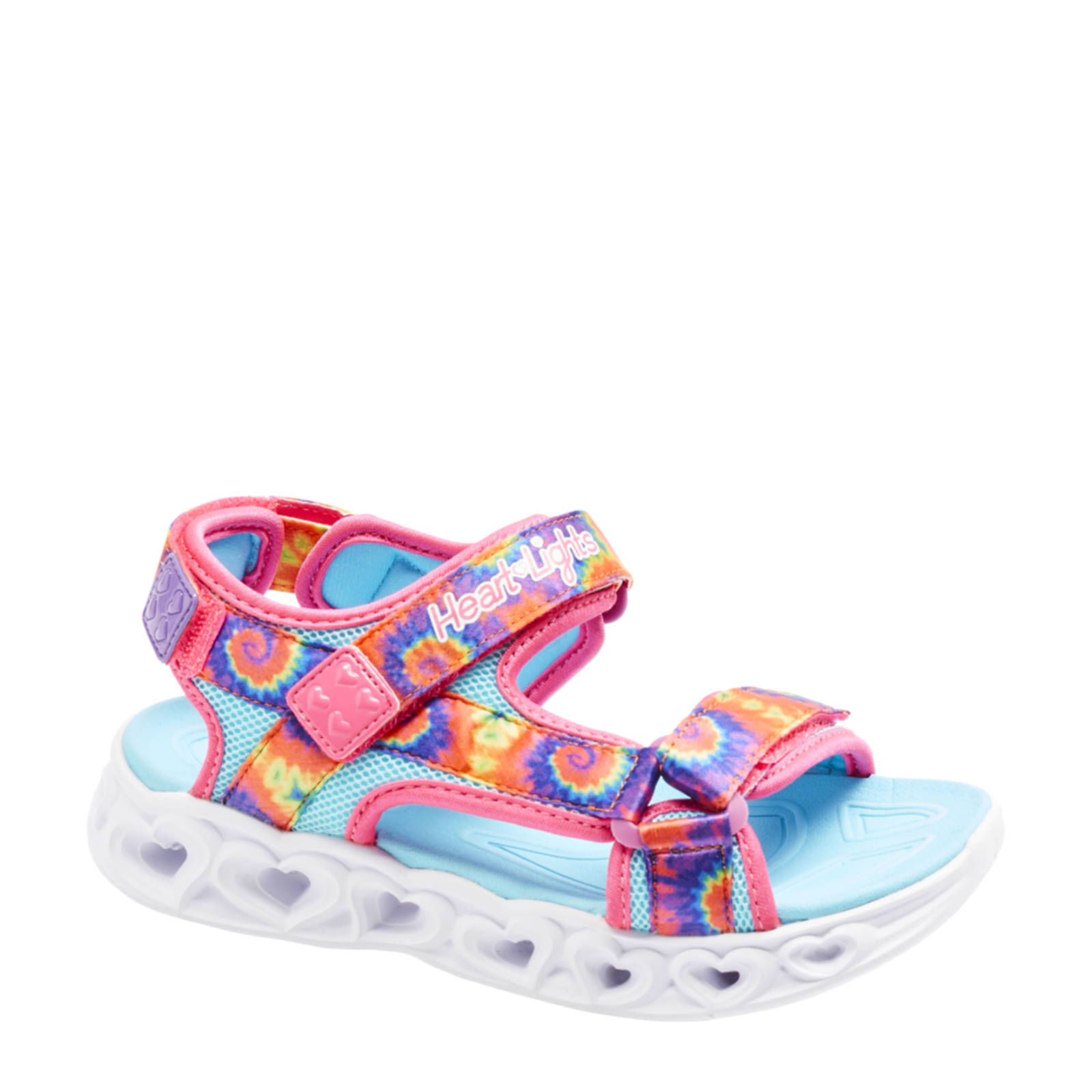 Skechers sandalen met lichtjes roze/multi | wehkamp