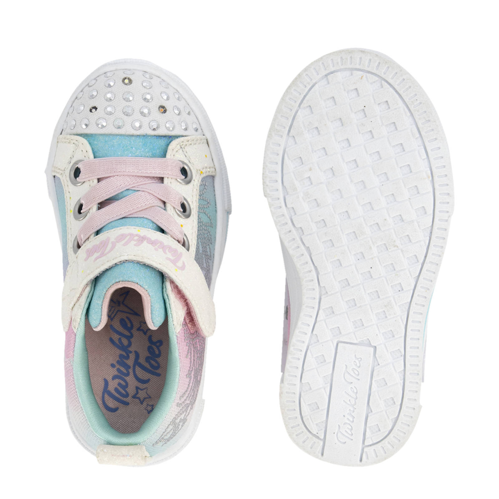 Skechers Twinkle Toes sneakers met lichtjes wit multi wehkamp