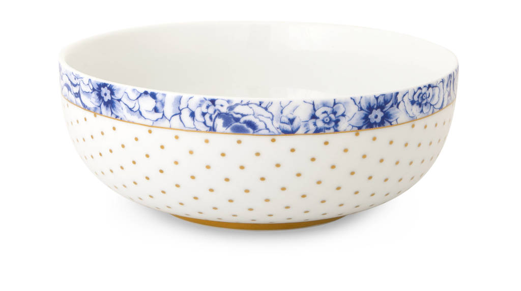 Pip Studio Royal kom (ø15 cm), Wit
