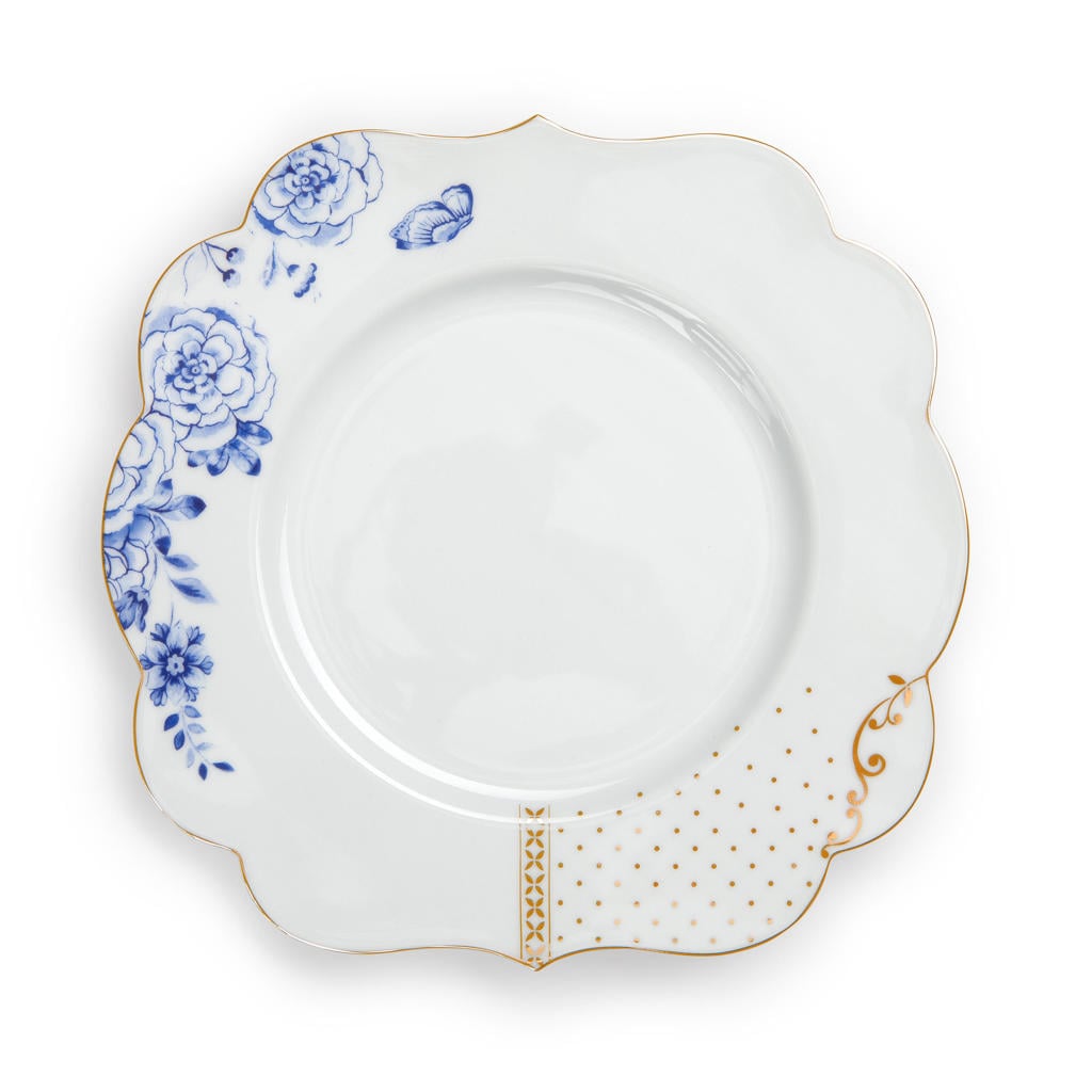 Pip Studio Royal White ontbijtbord (Ø23,5 cm)