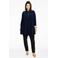 YOEK slim fit broek van travelstof DOLCE zwart