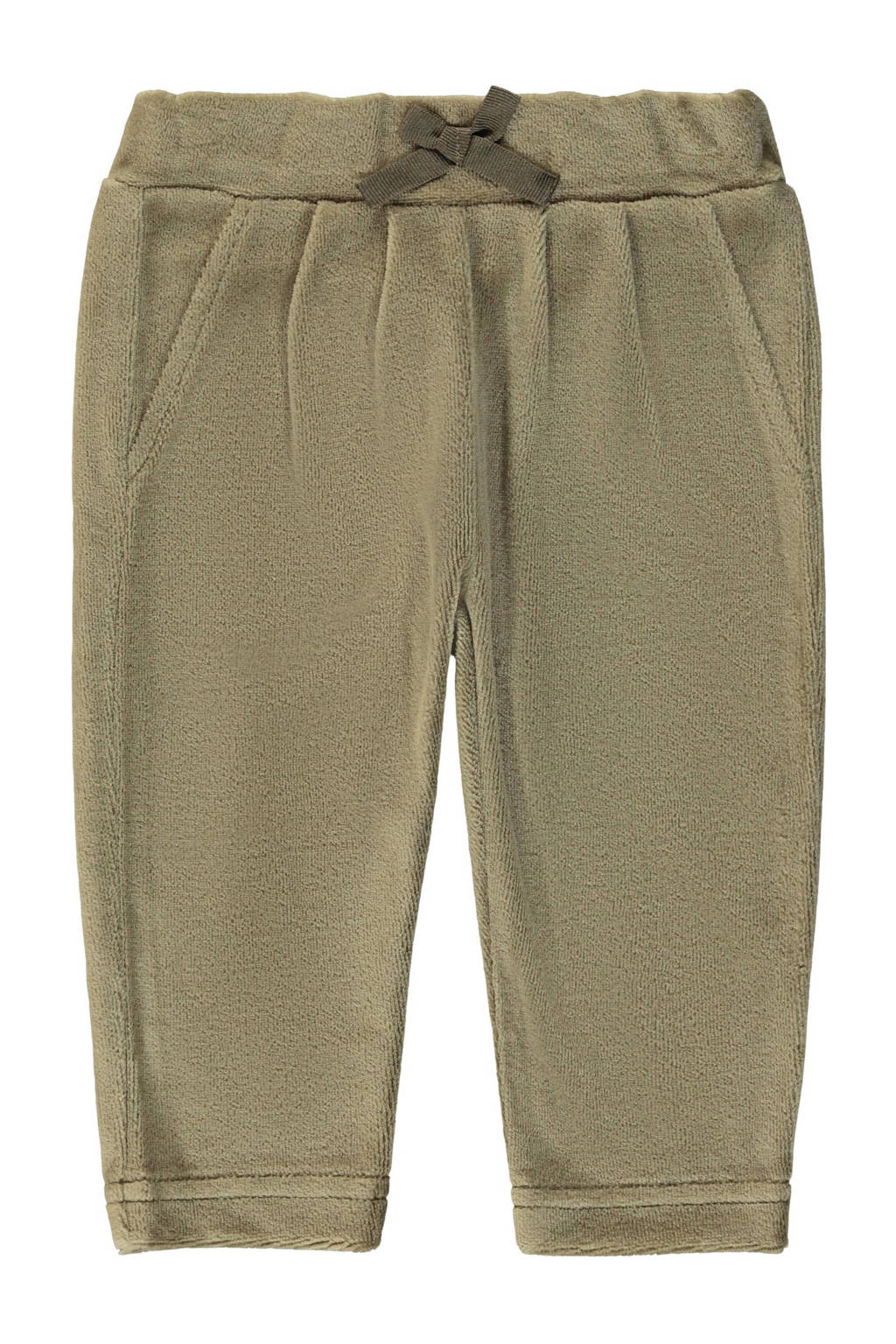NAME IT BABY baby fluwelen broek NBFNAYA groengrijs, Groengrijs