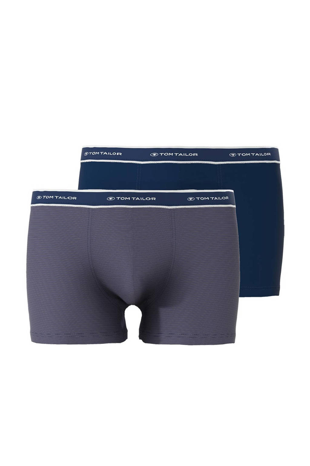 Tom Tailor boxershort (set van 2), Donkerblauw/zwart