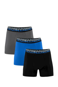 Muchachomalo boxershort (set van 3), Blauw/Zwart/Grijs