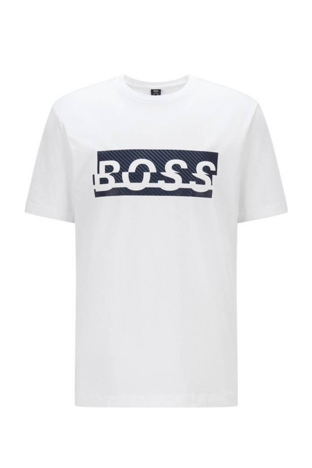 BOSS Athleisure T-shirt met logo wit, Wit