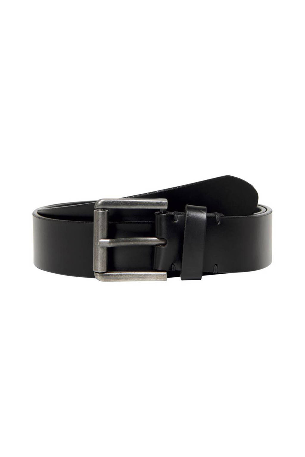 ONLY & SONS leren riem ONSCARM zwart, Zwart