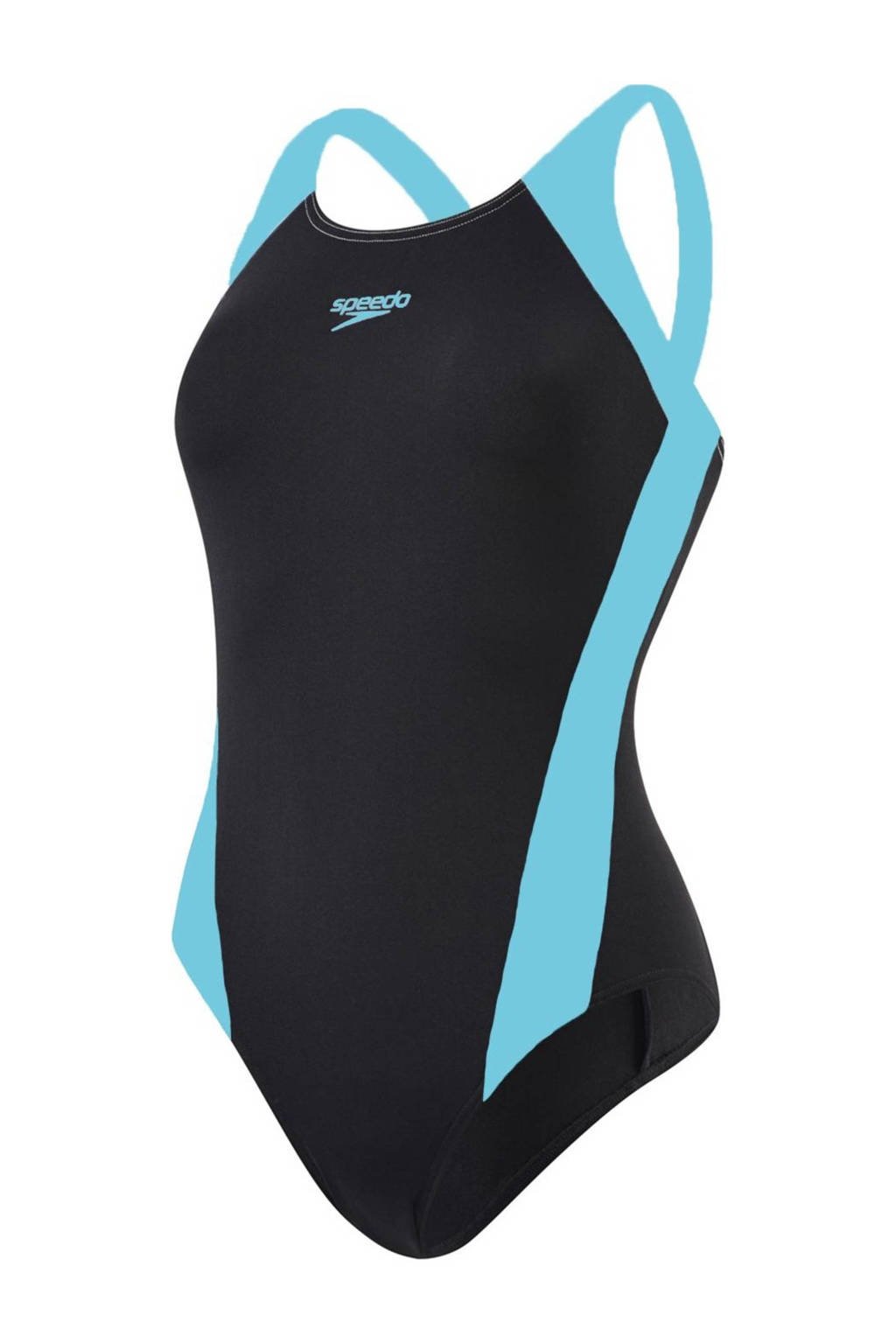 Speedo Endurance+ sportbadpak Splice zwart/turquoise, Zwart/turquoise