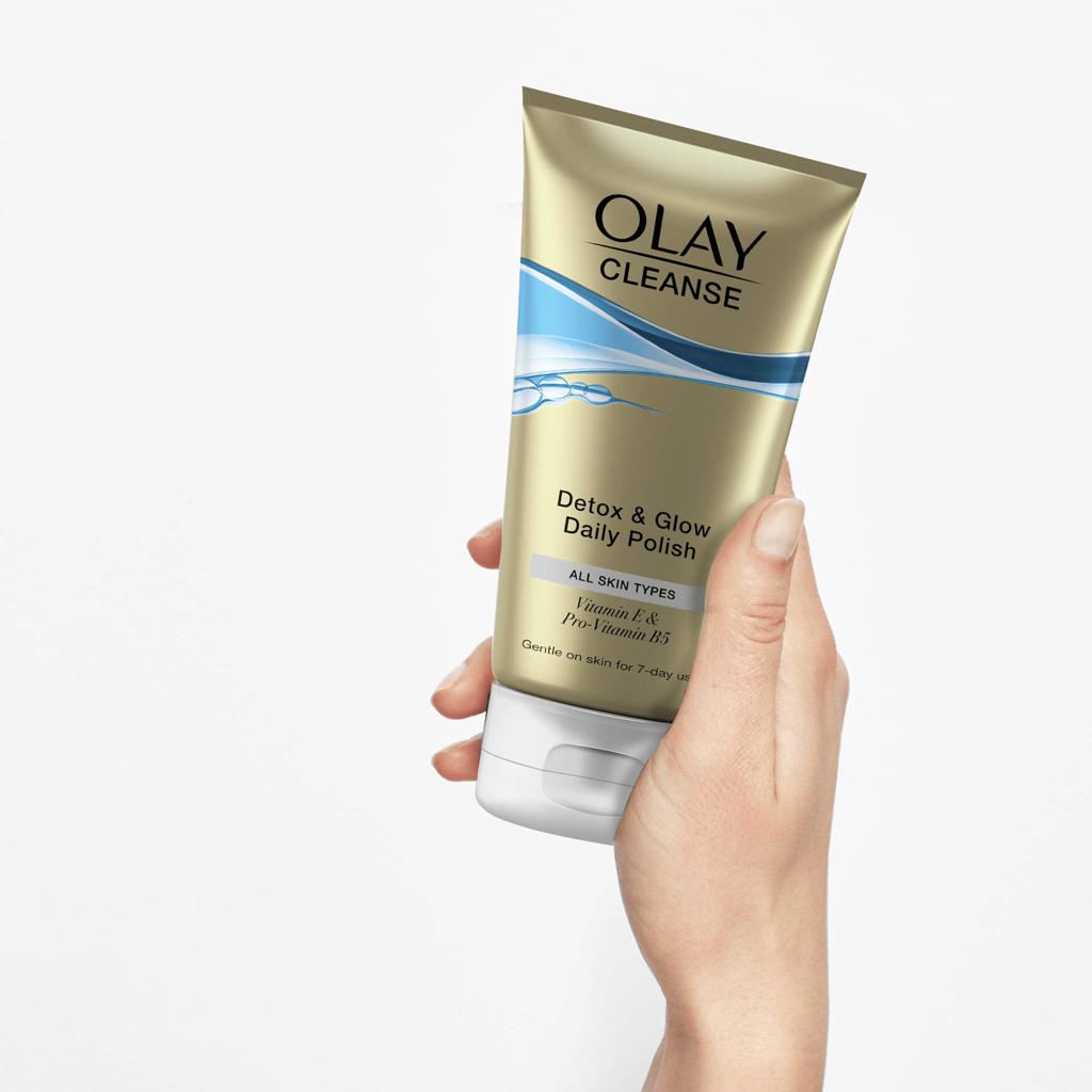 Olay Cleanse Detox & Glow dagelijkse gezichtsscrub 150 ml wehkamp