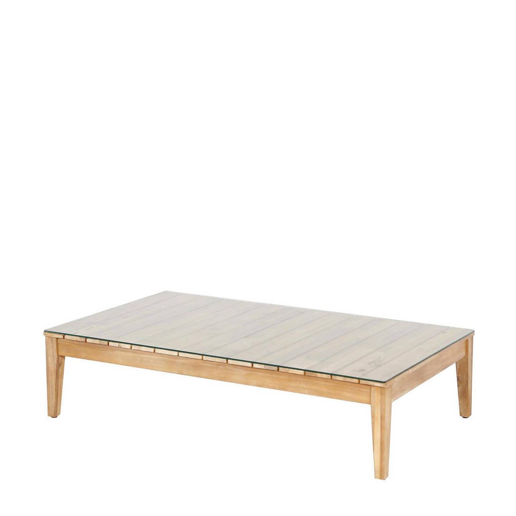 Wehkamp Home loungetafel Norton (120x70 cm), Lichtbruin/ Transparant