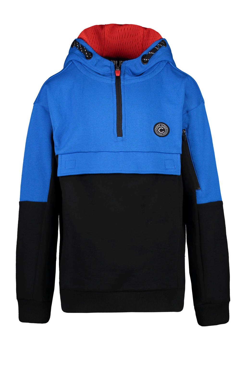 Cars hoodie Measan kobaltblauw/zwart, Kobaltblauw/zwart