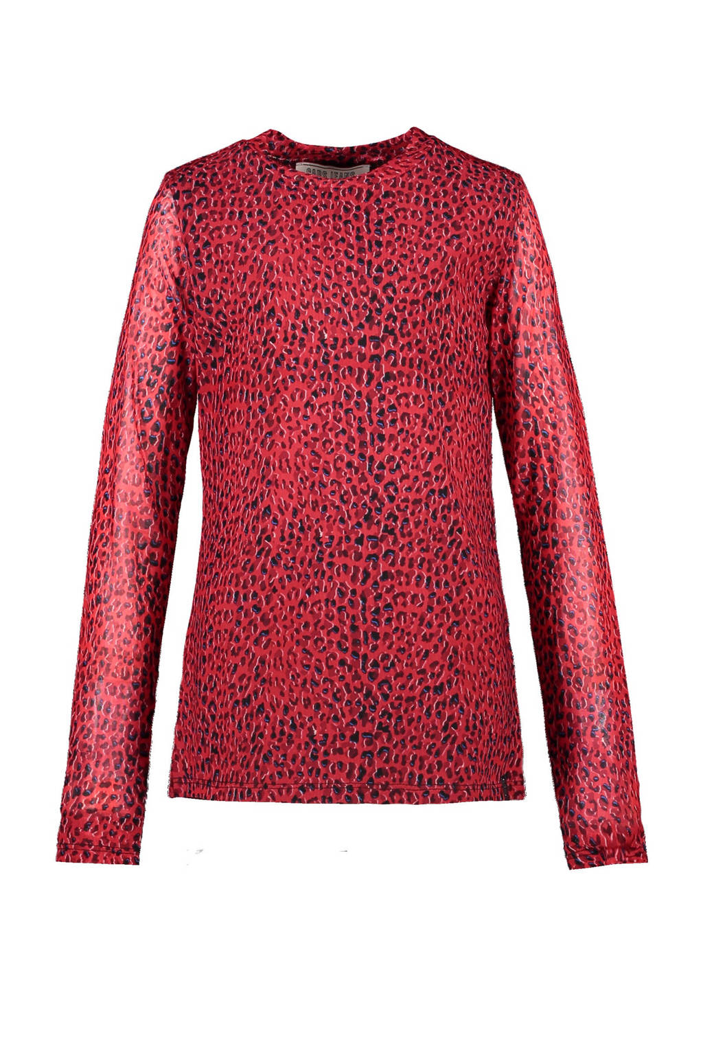 Cars top Edita met all over print rood/zwart, Rood/zwart