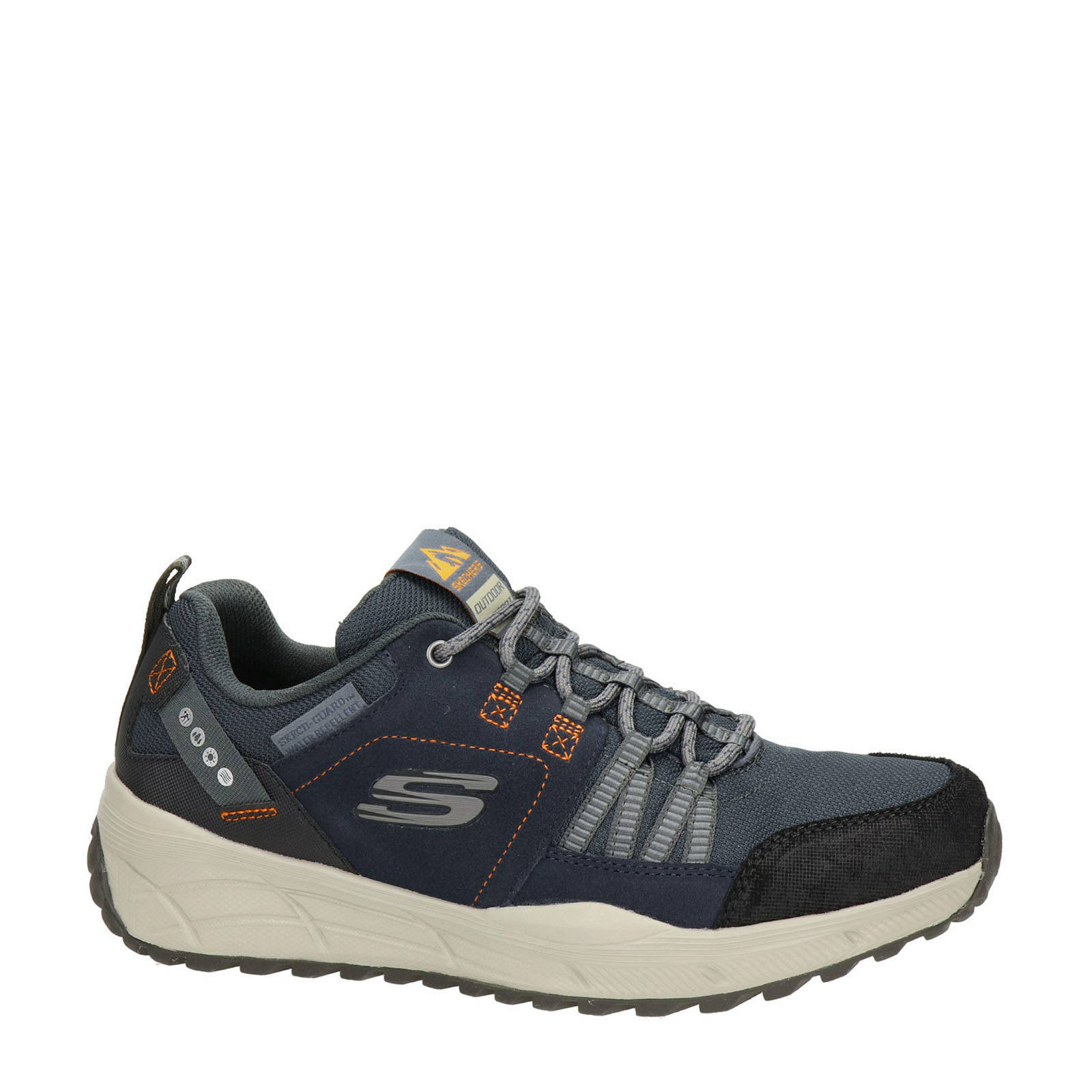 Skechers Relaxed Fit leren sneakers blauw | wehkamp