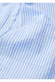 thumbnail: Mango Plus Size gestreepte geweven blouse lichtblauw/wit