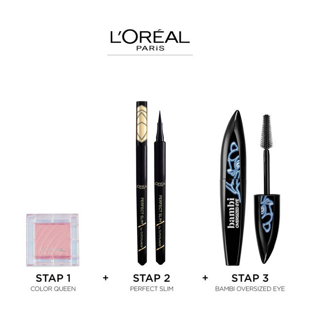 L'Oréal Paris Bambi XXL Oversized Eye mascara Zwart wehkamp