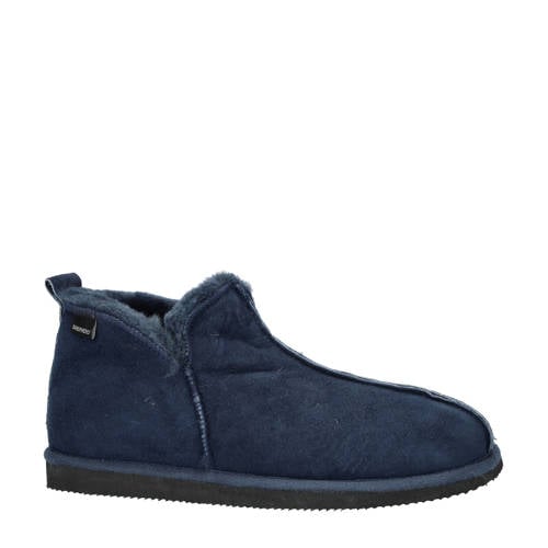 Shepherd suède pantoffels blauw afbeelding