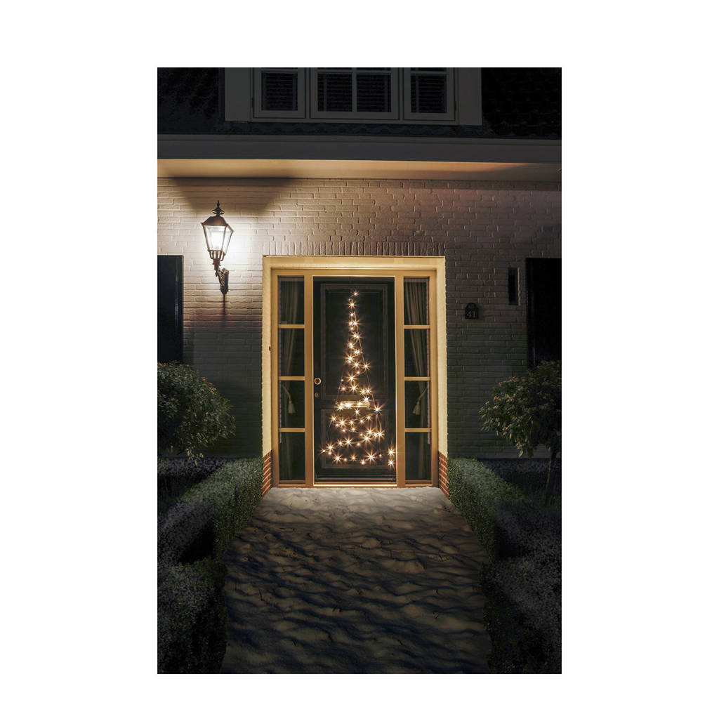 Fairybell lichtboom met twinkel (120 LED's) (210 cm), Zwart