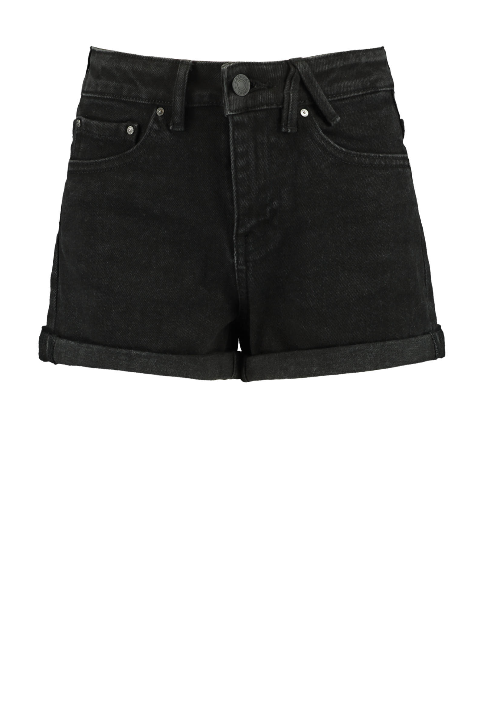 America Today Junior slim fit jeans short Lucy washed black online kopen