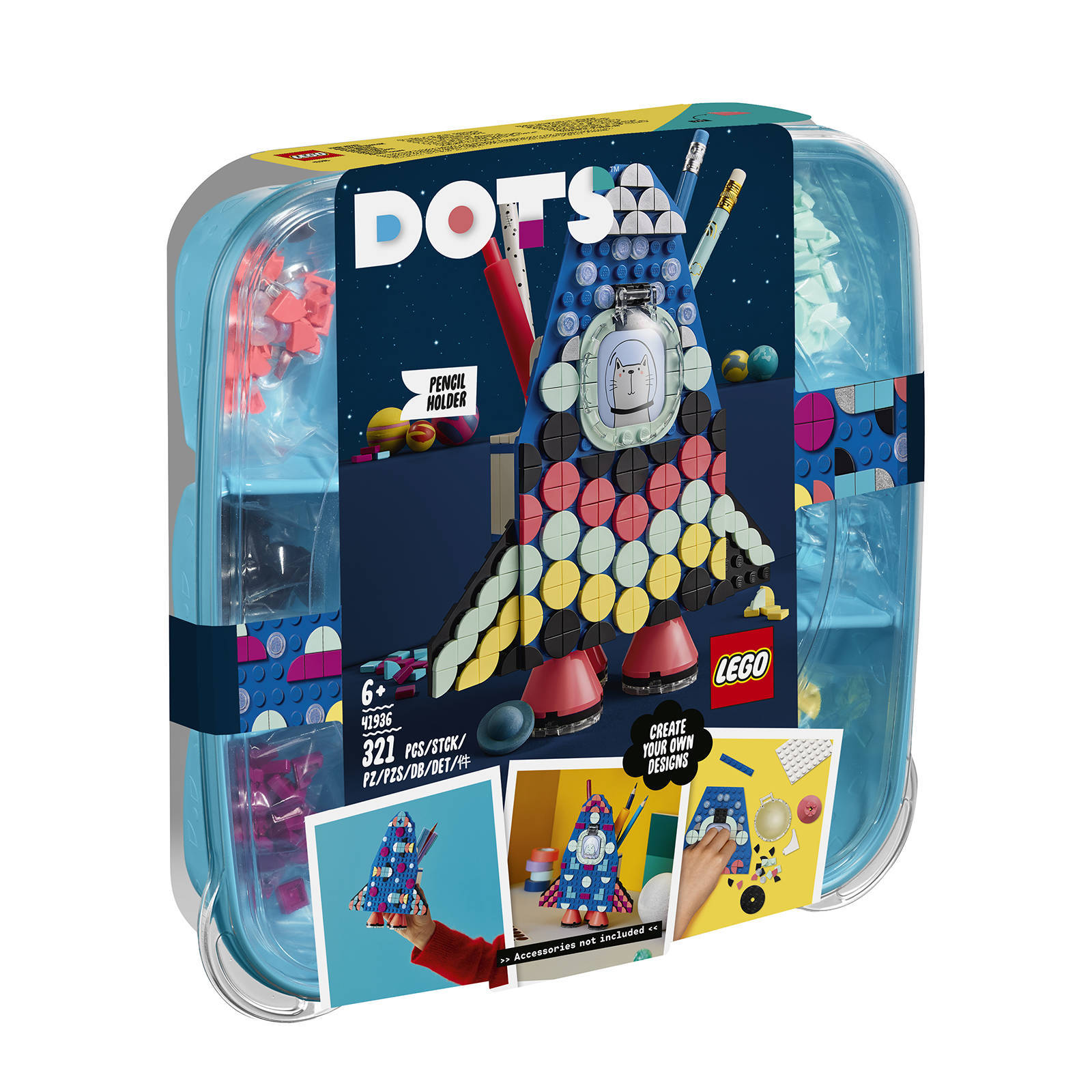 LEGO 41936 Dots Potloodpot Knutsel En Kinderkamerdecoratieset, Knutselen Voor 6 Jaar En Ouder online kopen