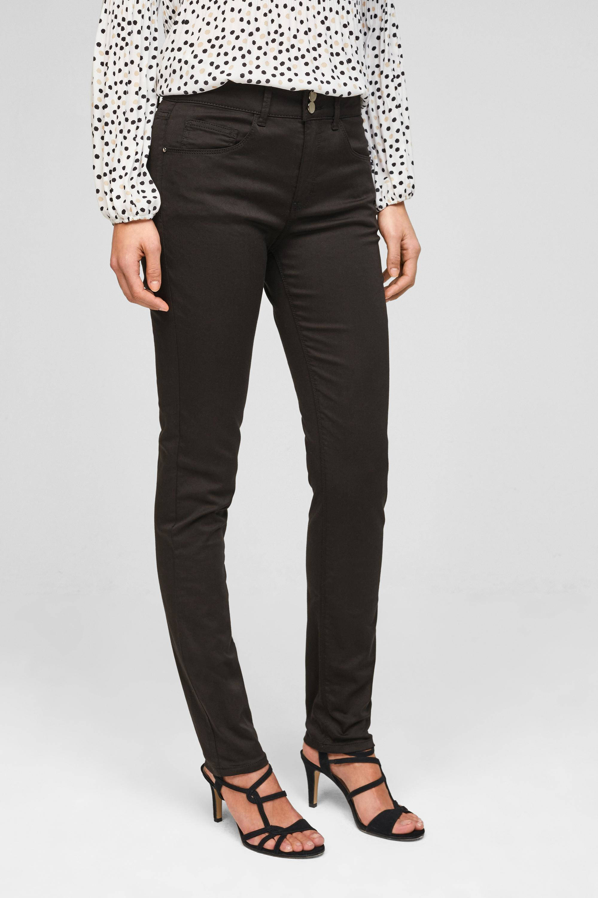 s.Oliver 7\/8-broek zwart casual uitstraling Mode Broeken 7/8-broeken 