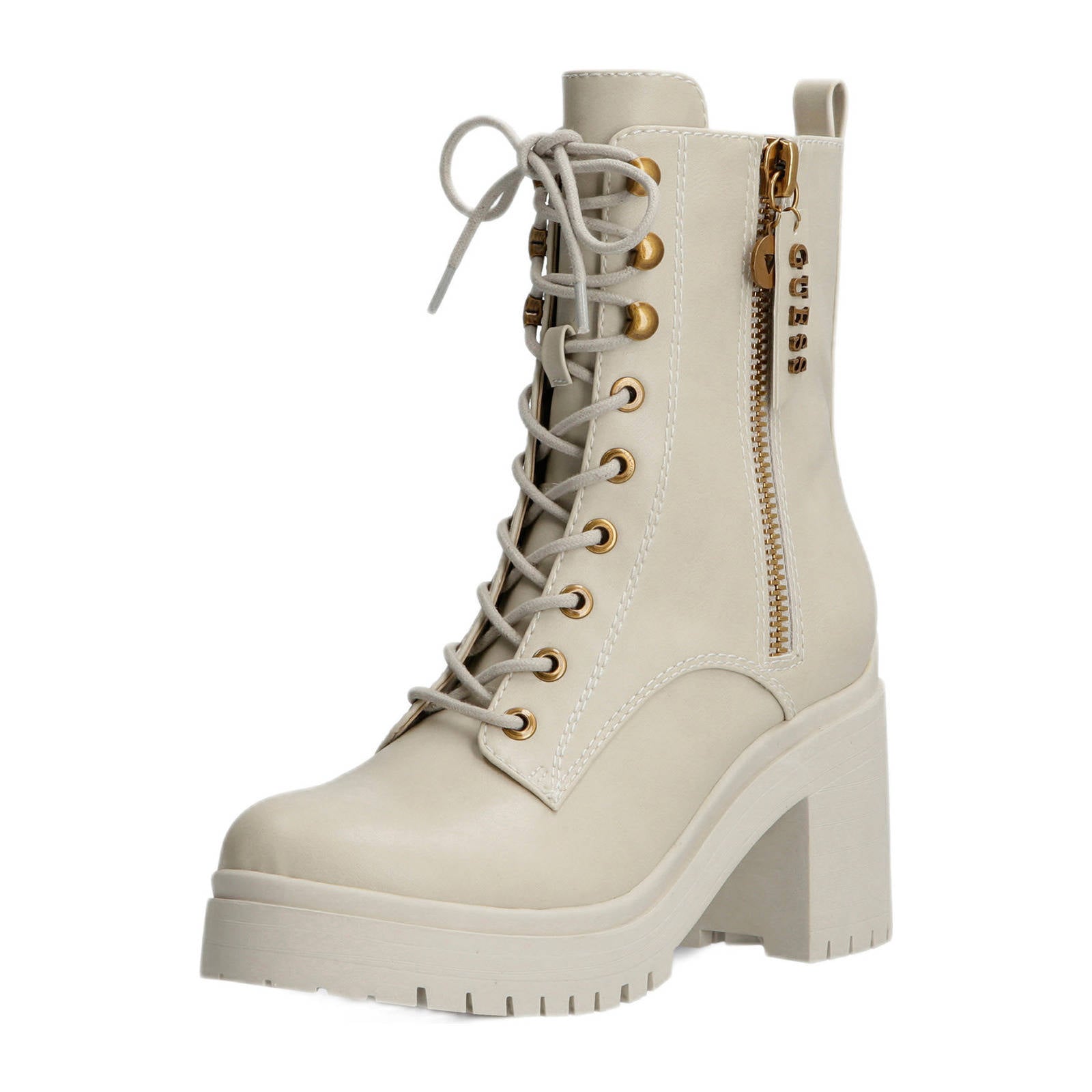 Kennel \u0026 Schmenger 34660 Veterboots Laarzen Met Veters Dames Beige -  Schoenen.nl