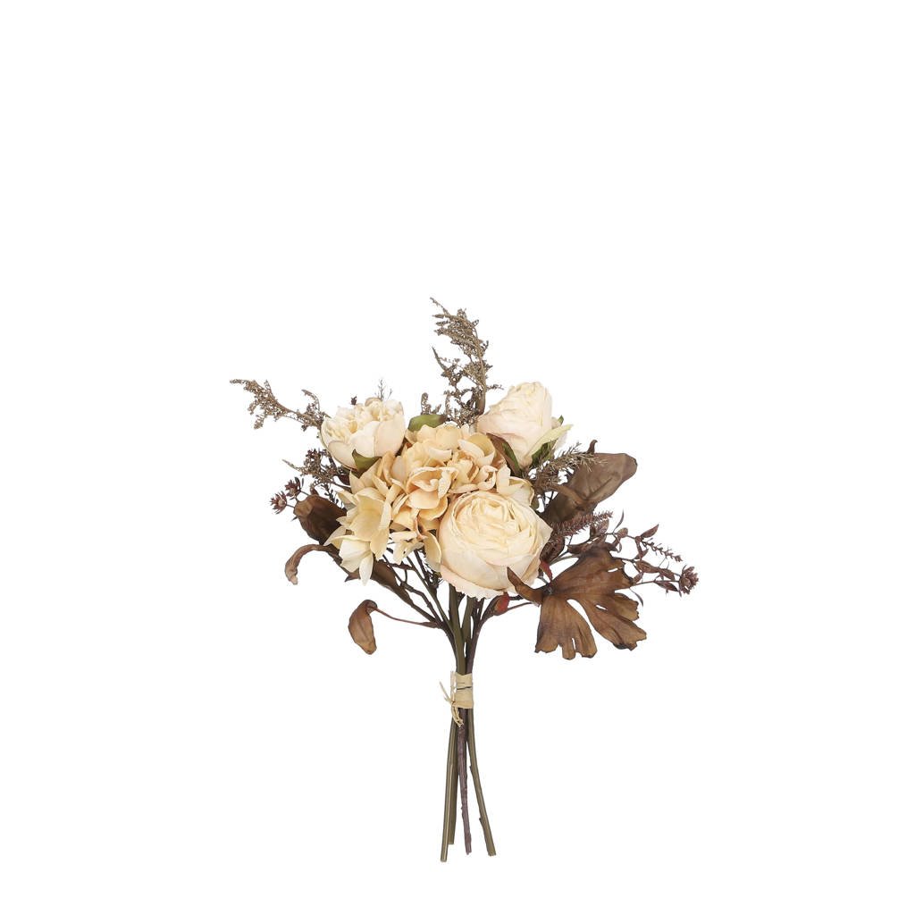 Mica Decorations kunstbloem Dried-look boeket, Creme