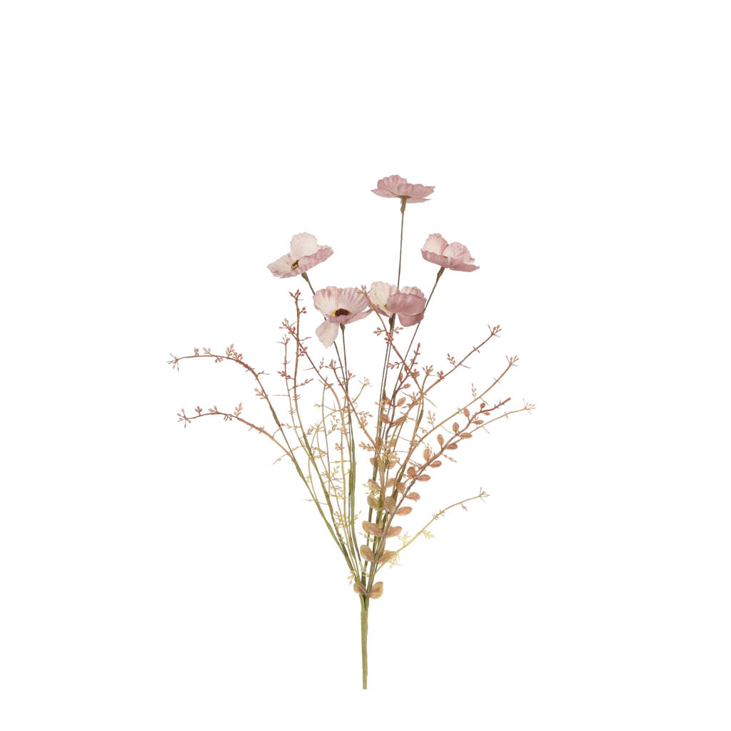 Mica Decorations kunstbloem Dried-look klaproos, 53