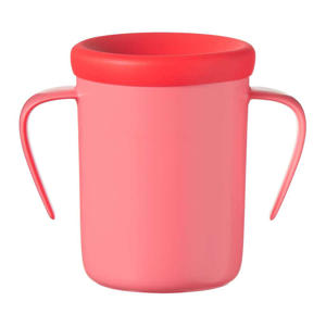 anti-lek drinkbeker met handvaten 360 Cup 6 maand+ (rood)