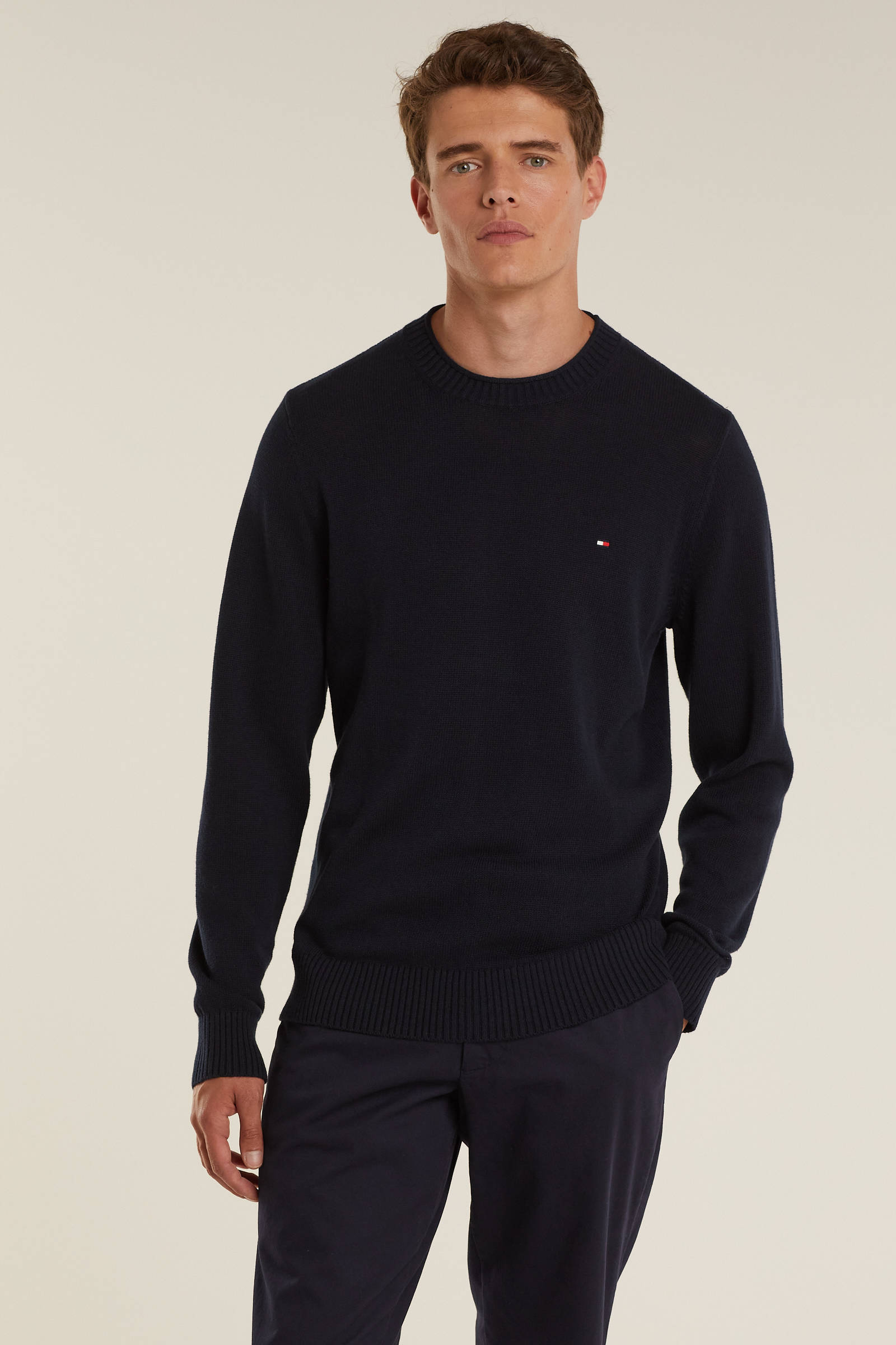 Witte trui Tommy Hilfiger gebreid