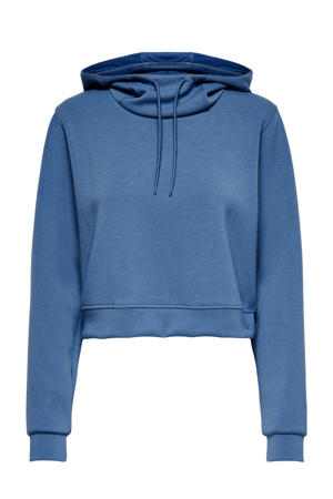 cropped sporthoodie ONPDESS blauw