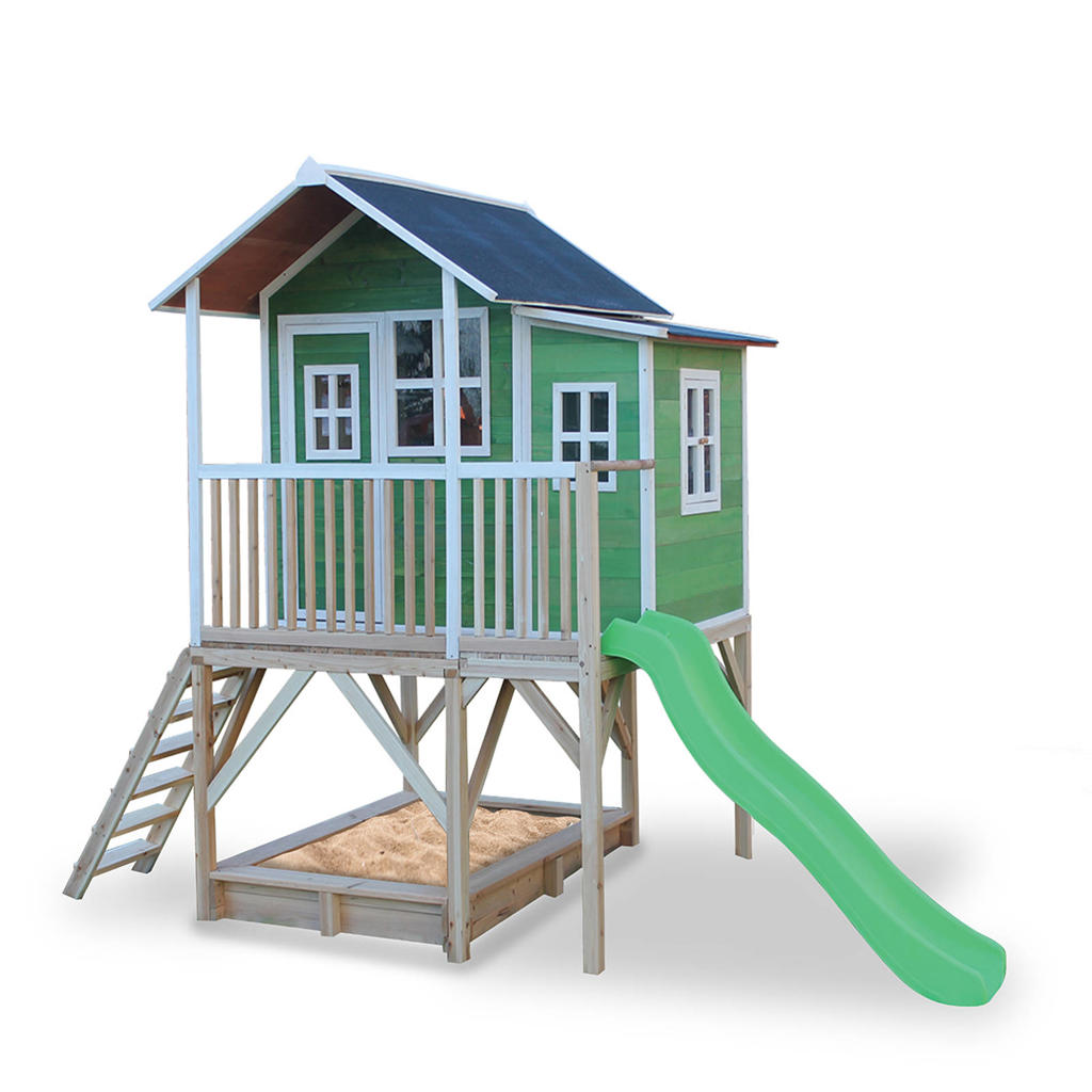 Exit Toys Loft 550 Loft 550 houten speelhuis - groen