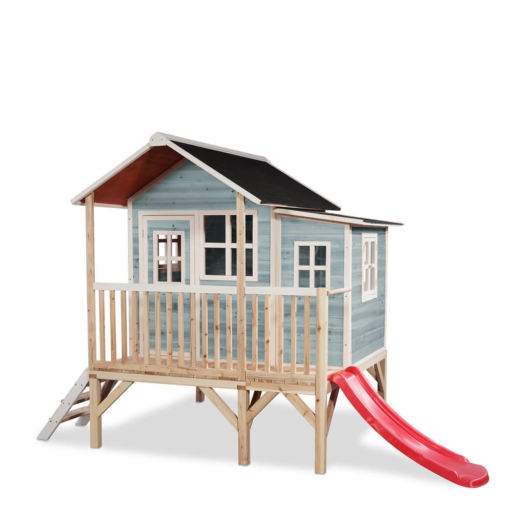 Exit Toys Loft 350 Loft 350 houten speelhuis - blauw