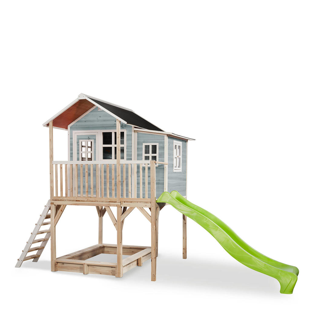 Exit Toys Loft 750 Loft 750 houten speelhuis - blauw