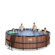 thumbnail: Exit Toys Timber Style EXIT Wood zwembad met filterpomp