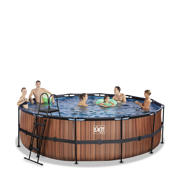 thumbnail: Exit Toys Timber Style EXIT Wood zwembad met filterpomp