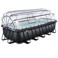 Exit Toys EXIT Black Leather zwembad met zandfilterpomp en overkapping