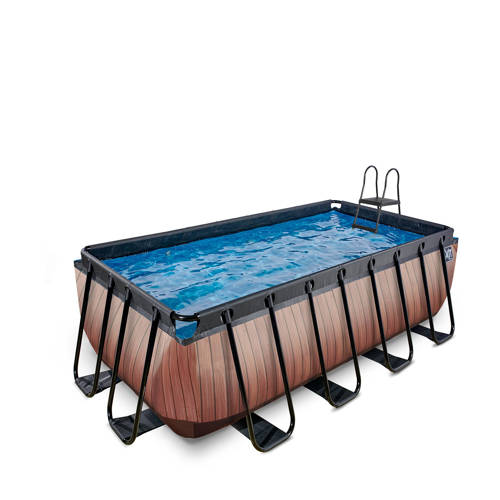 Exit Toys Timber Style EXIT Wood zwembad met filterpomp afbeelding