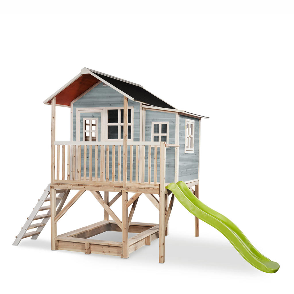 Exit Toys Loft 550 Loft 550 houten speelhuis - blauw