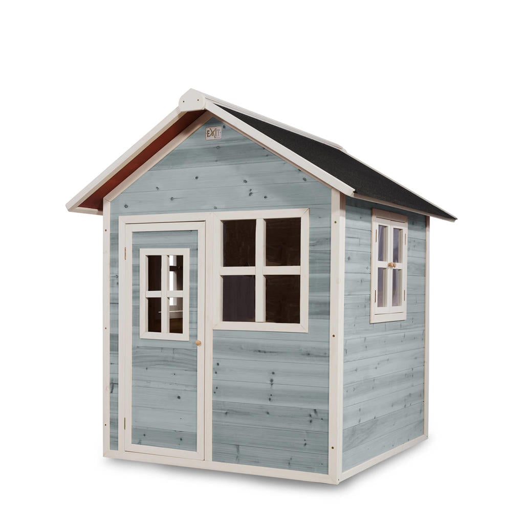 Exit Toys Loft 100 Loft 100 houten speelhuis - blauw