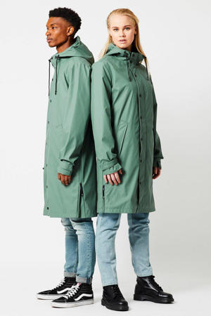 unisex regenjas Jace X van polyester groen
