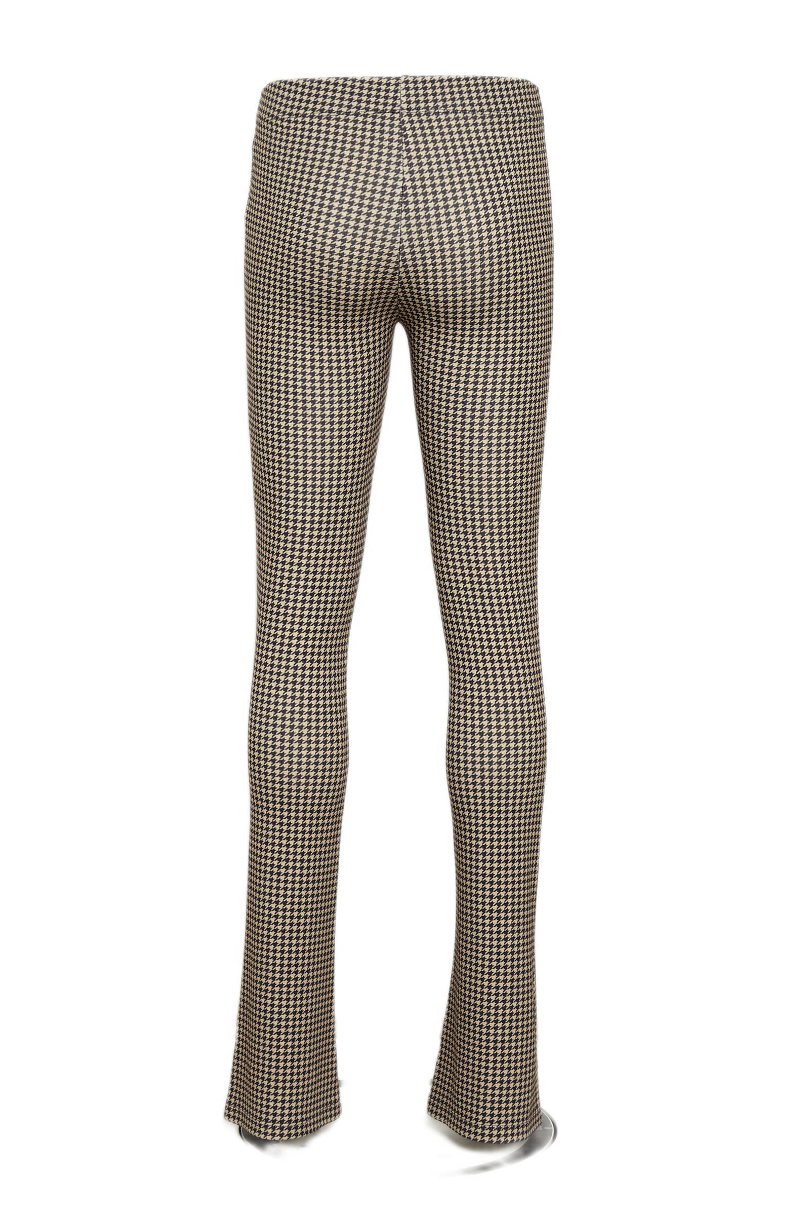 Geisha flared broek met all over print zwart/zand | wehkamp